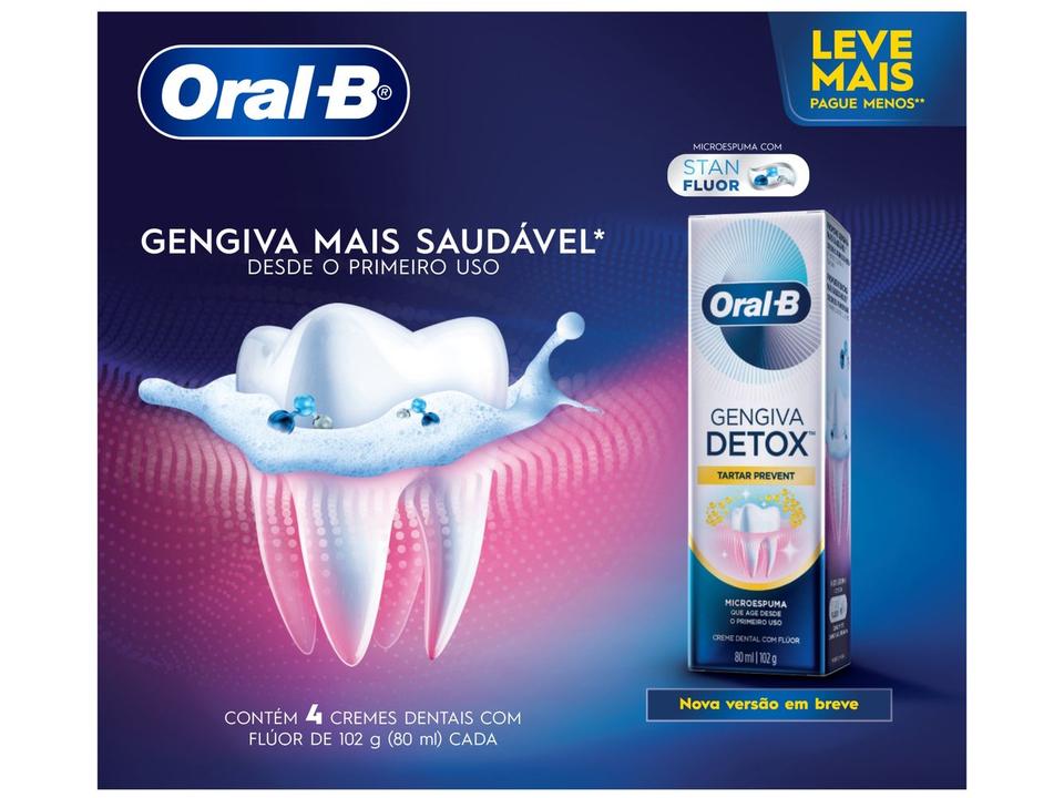 Creme Dental Oral-B Gengiva Detox 4 Unidades - 7