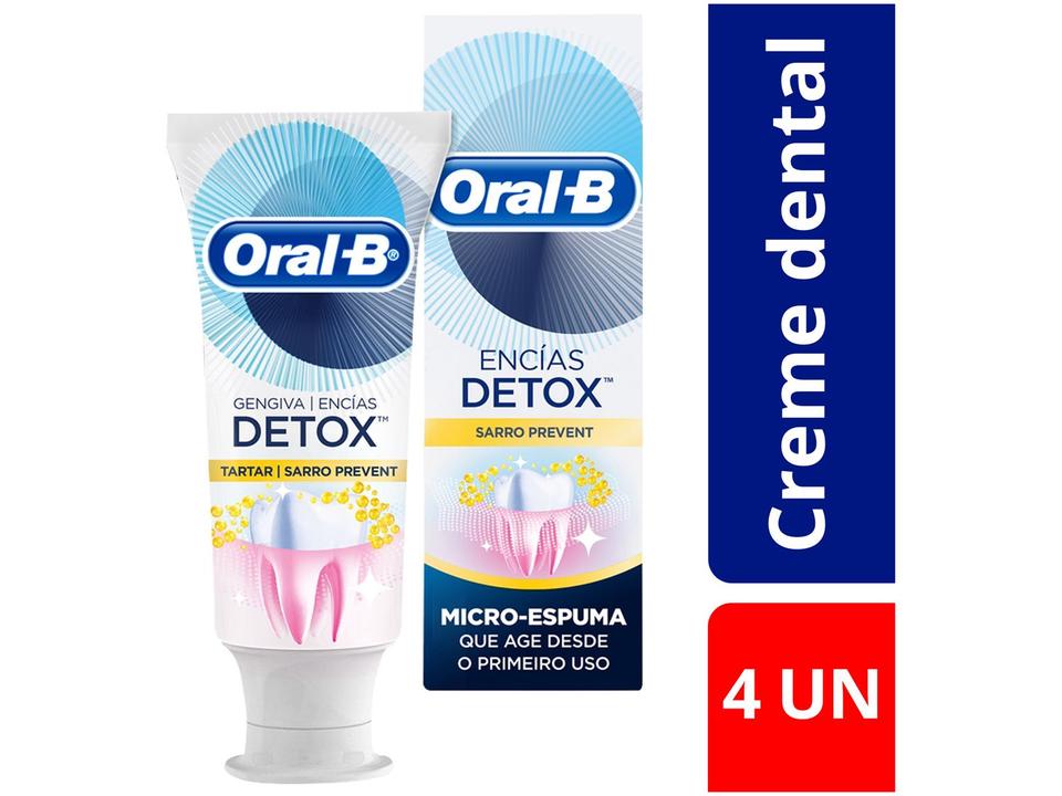 Creme Dental Oral-B Gengiva Detox 4 Unidades - 1
