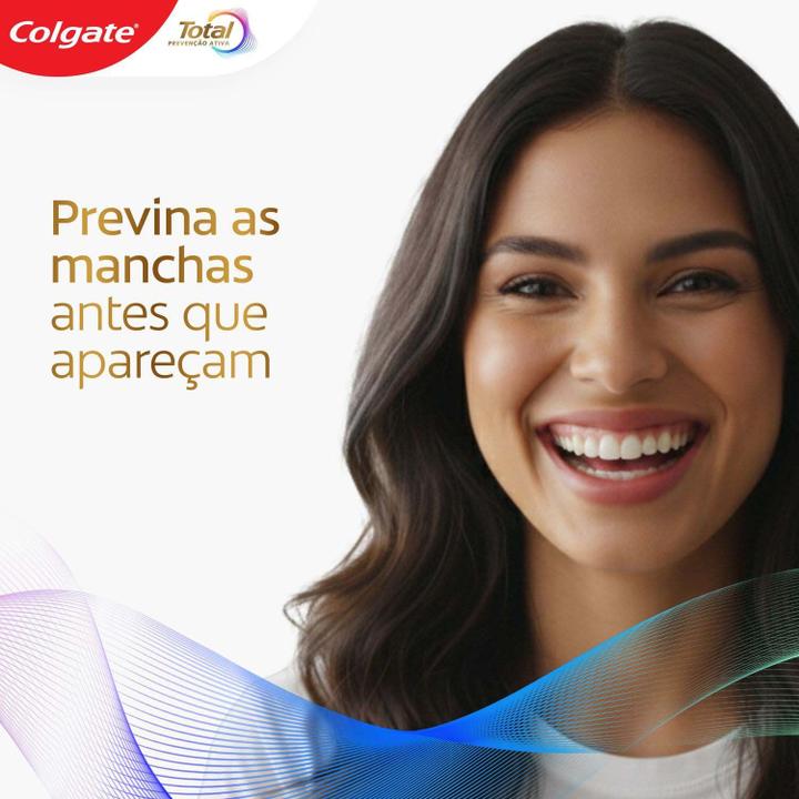 Creme Dental Para Branqueamento Colgate Total 12 Whitening & Advanced Fresh 90g - 13