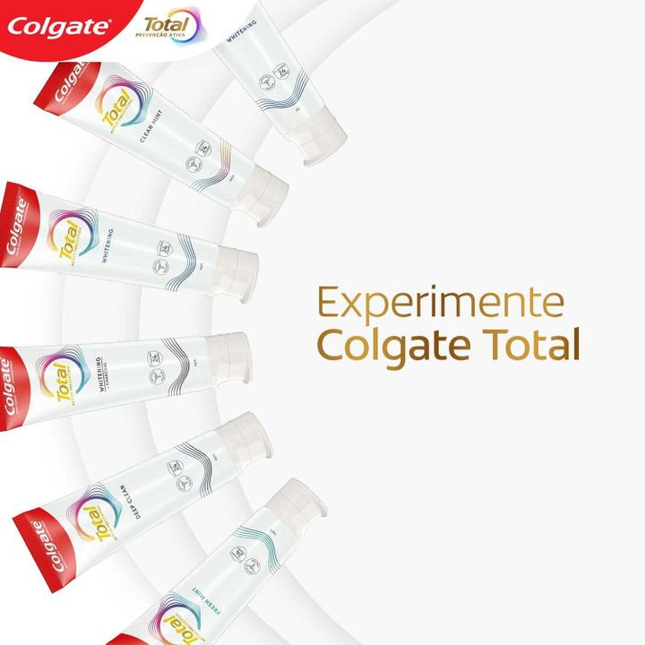 Creme Dental Para Branqueamento Colgate Total 12 Whitening & Advanced Fresh 90g - 17