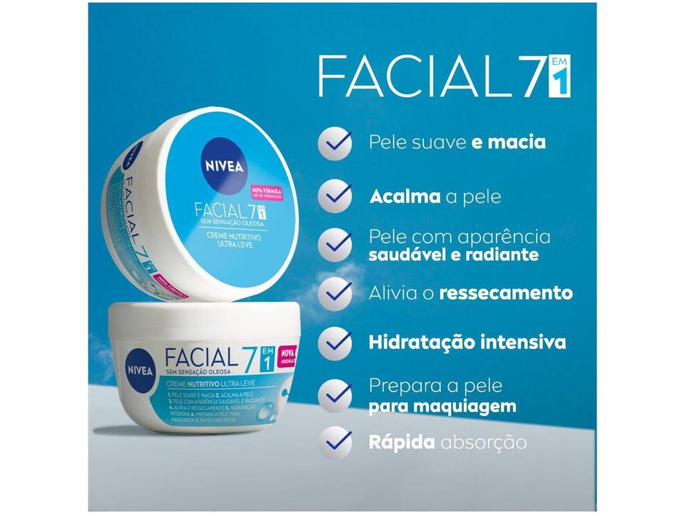 Creme Facial Nutritivo NIVEA Ultraleve 7 em 1 100g - 4