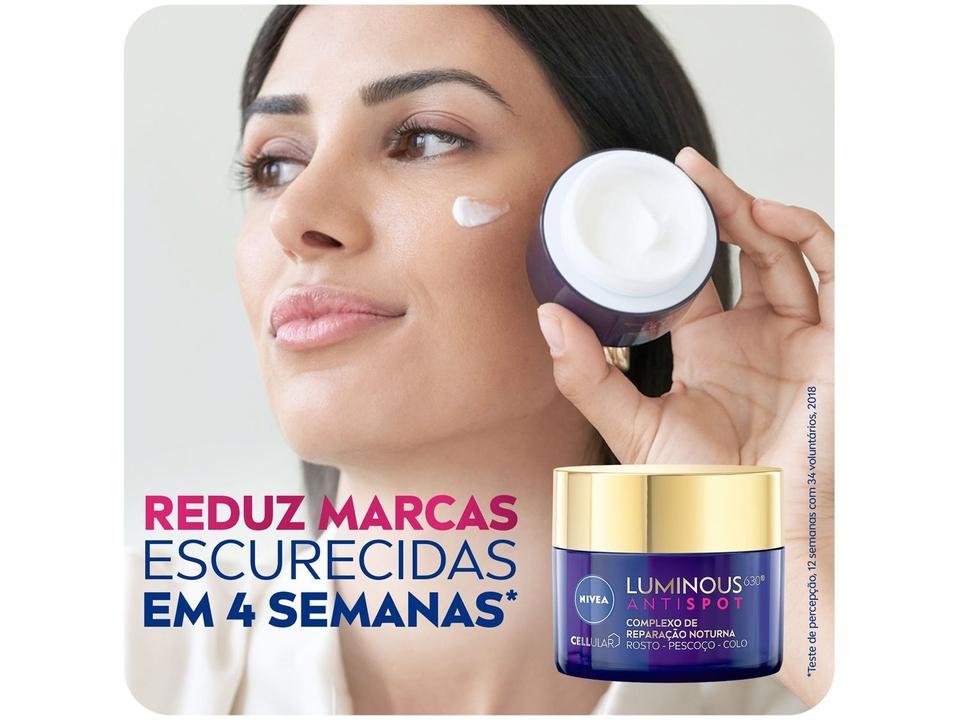 Creme Hidratante Facial Nivea Complexo de Reparação Noturna Luminous 630 Antispot Ácido Hialurônico 50ml - 1