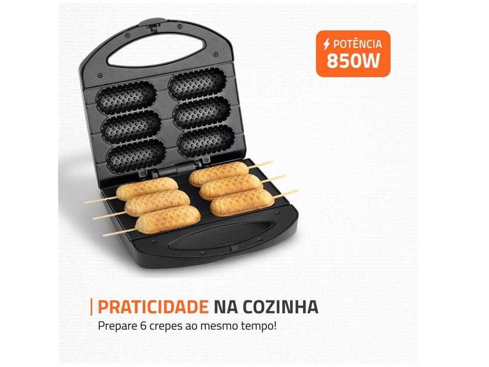 Crepeira Elétrica Mondial Pratic Crepe & Hot Dog - 3