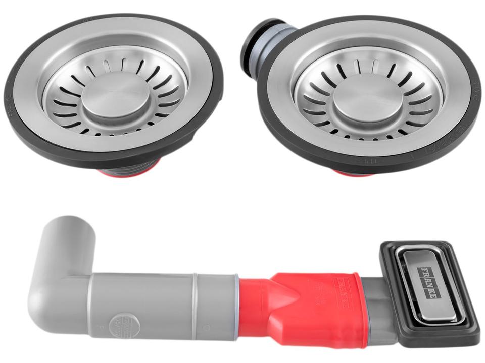 Cuba para Cozinha Franke Dupla Inox de Sobrepor Retangular Smart SRX 620 54x119cm - 5