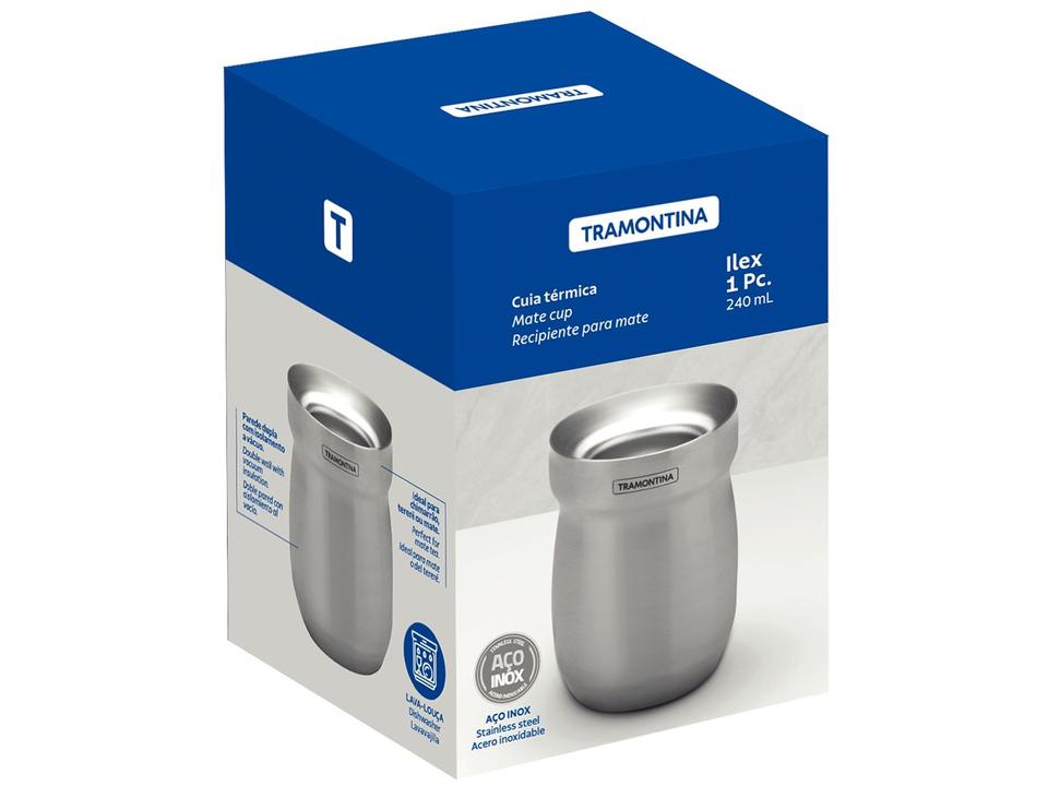 Cuia de Chimarrão e Tereré Térmica Inox Tramontina ILEX 61647230 240ml - 4