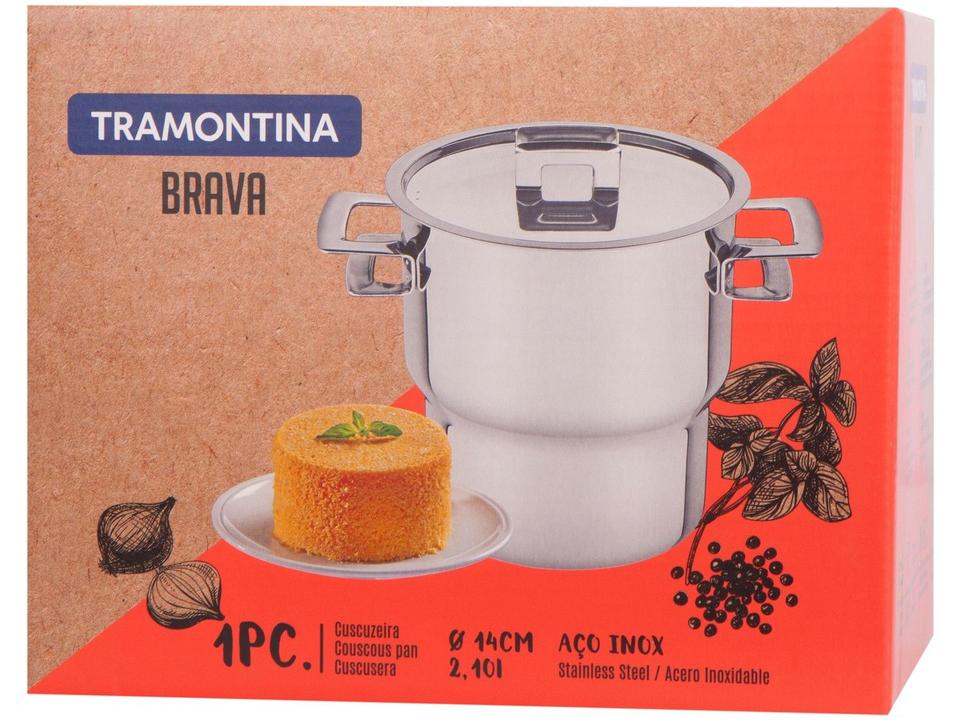 Cuscuzeira Inox Tramontina Brava - 6