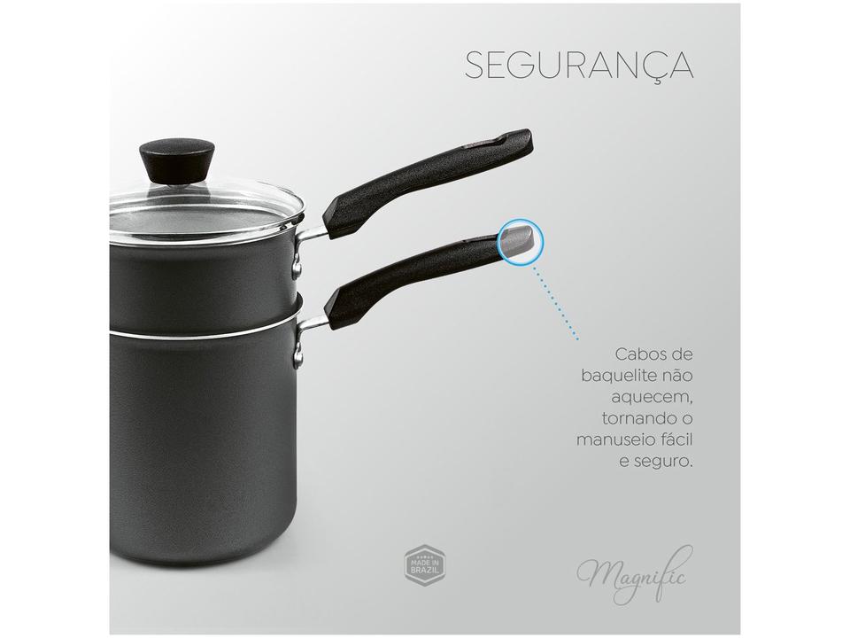 Cuscuzeira Panelux de Alumínio Antiaderente Magnific 800ml 10cm - 1