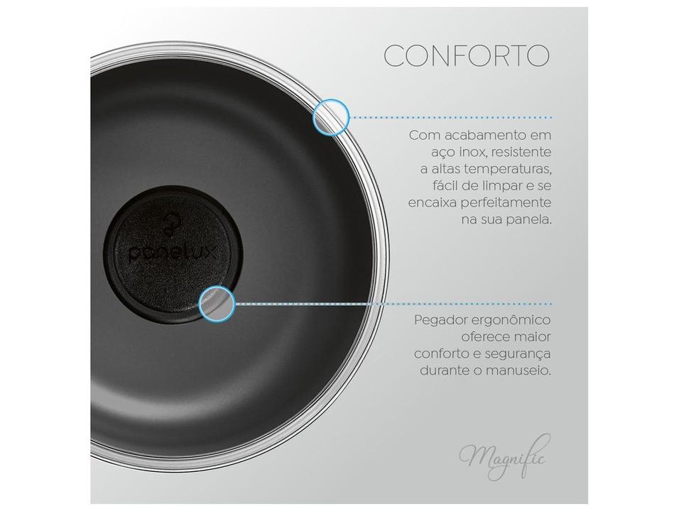 Cuscuzeira Panelux de Alumínio Revestimento Interno Antiaderente Magnific 2,4L 16cm - 1