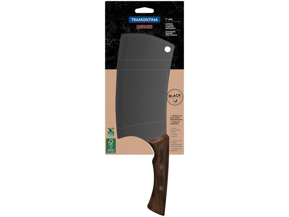 Cutelo Tramontina Inox 7” Churrasco Blac - 4