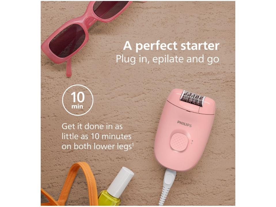 Depilador Philips Satinelle com 1 Acessório Depilação Feminina BRE229/00 Rosa - 4