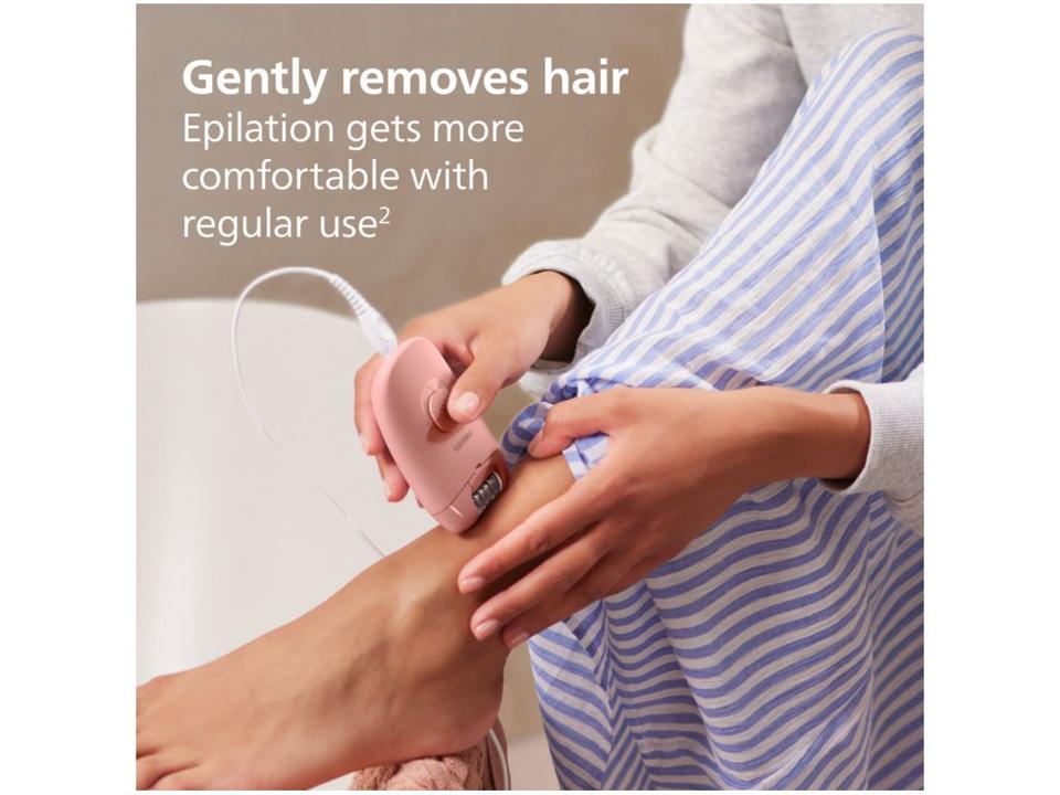 Depilador Philips Satinelle com 1 Acessório Depilação Feminina BRE229/00 Rosa - 9