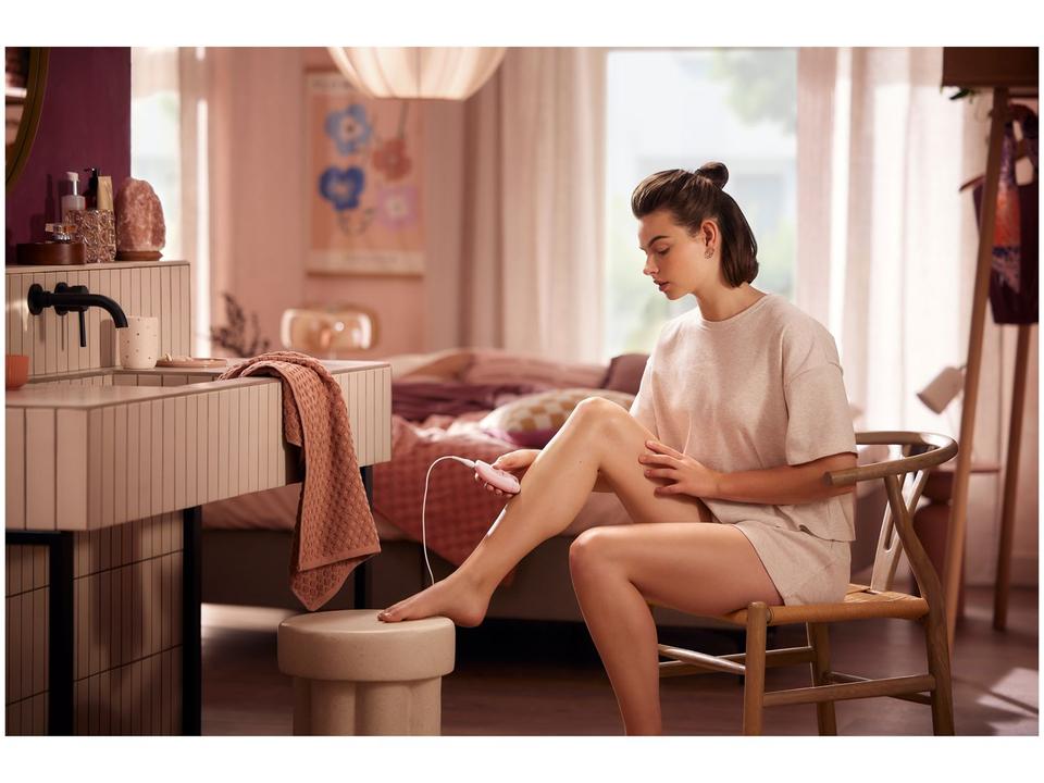 Depilador Philips Satinelle com 1 Acessório Depilação Feminina BRE229/00 Rosa - 12