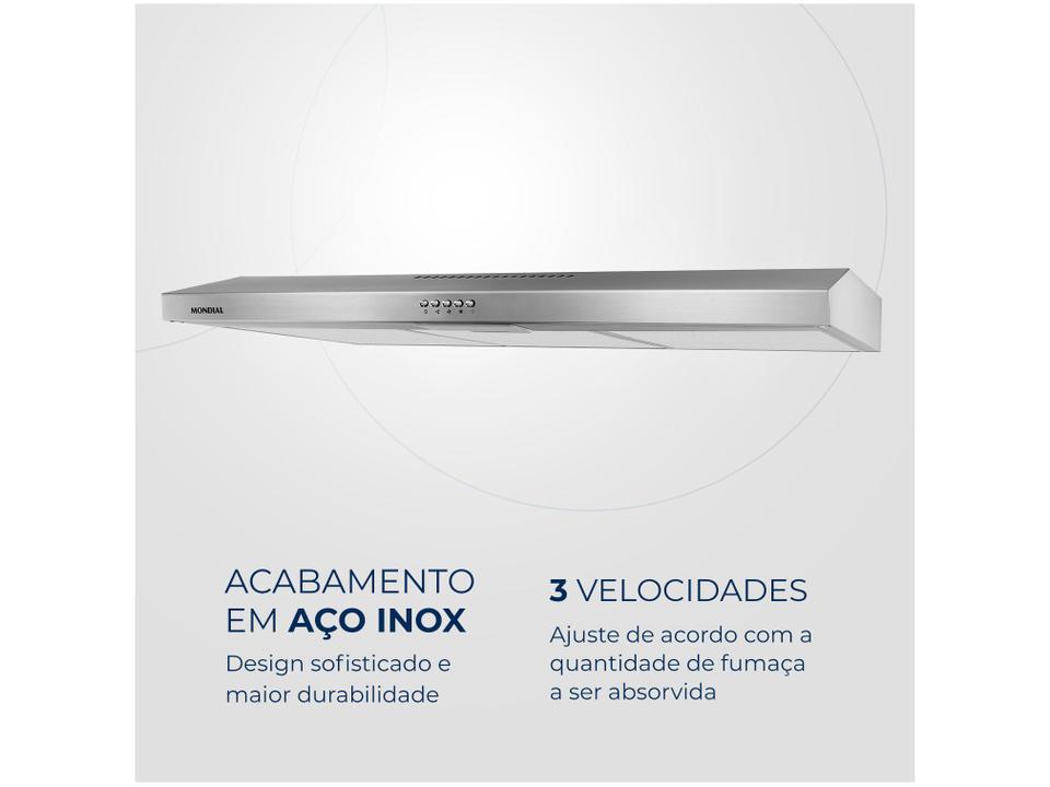 Depurador de Ar Mondial 90cm até 6 Bocas - 3 Velocidades DP90-01 - 220 V - 3