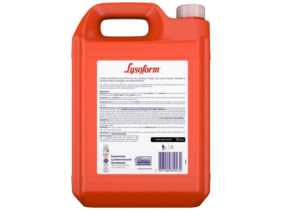 Desinfetante Lysoform Bruto - 5L - 1