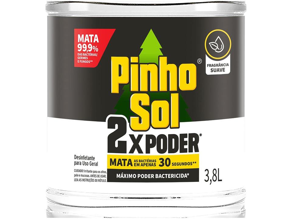 Desinfetante Pinho Sol 2x Poder Concentrado Suave - 3,8L - 1