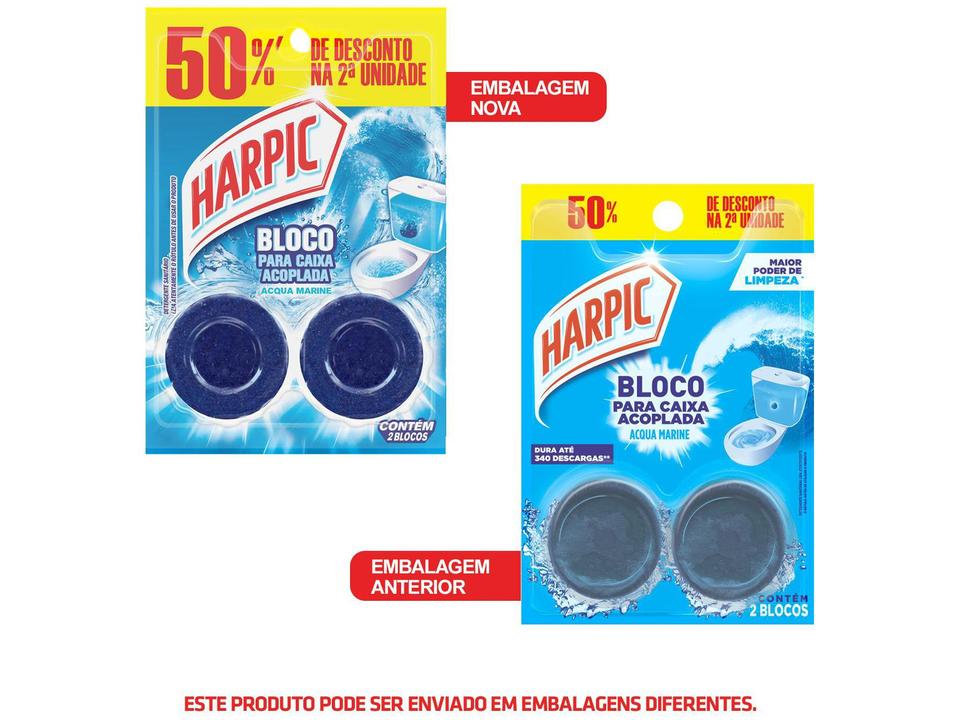 Desodorizador Sanitário Harpic Acqua Marine 100g 2 Unidades - 5