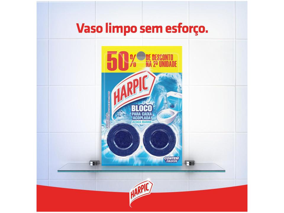 Desodorizador Sanitário Harpic Acqua Marine 100g 2 Unidades - 4