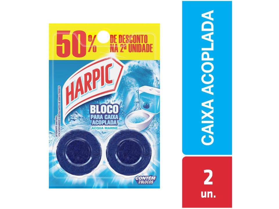 Desodorizador Sanitário Harpic Acqua Marine 100g 2 Unidades - 1