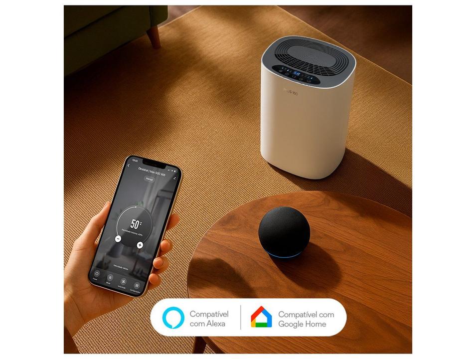 Desumidificador de Ar Portátil Thermomatic Desidrat Plus 150 WF Wi-Fi compatível com Alexa 12L/Dia Branco - 1