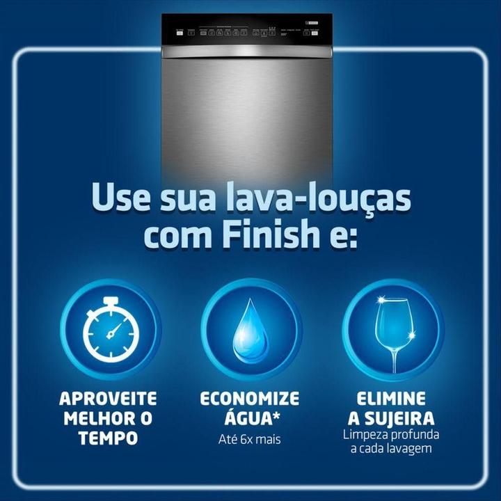 Detergente para Lava Louças em Pó Finish Power Powder Advanced 450g - 2