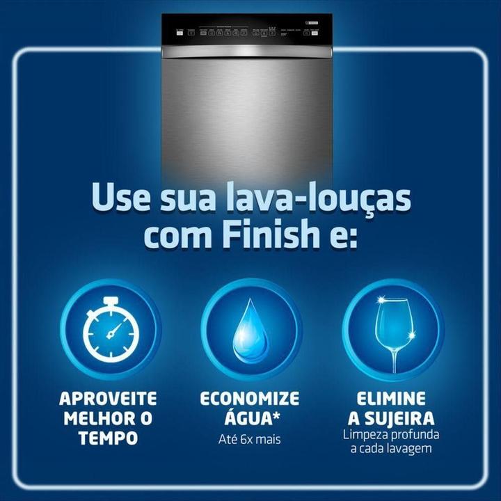 Detergente para Lava Louças em Pó Finish Power Powder Advanced 700g - 1