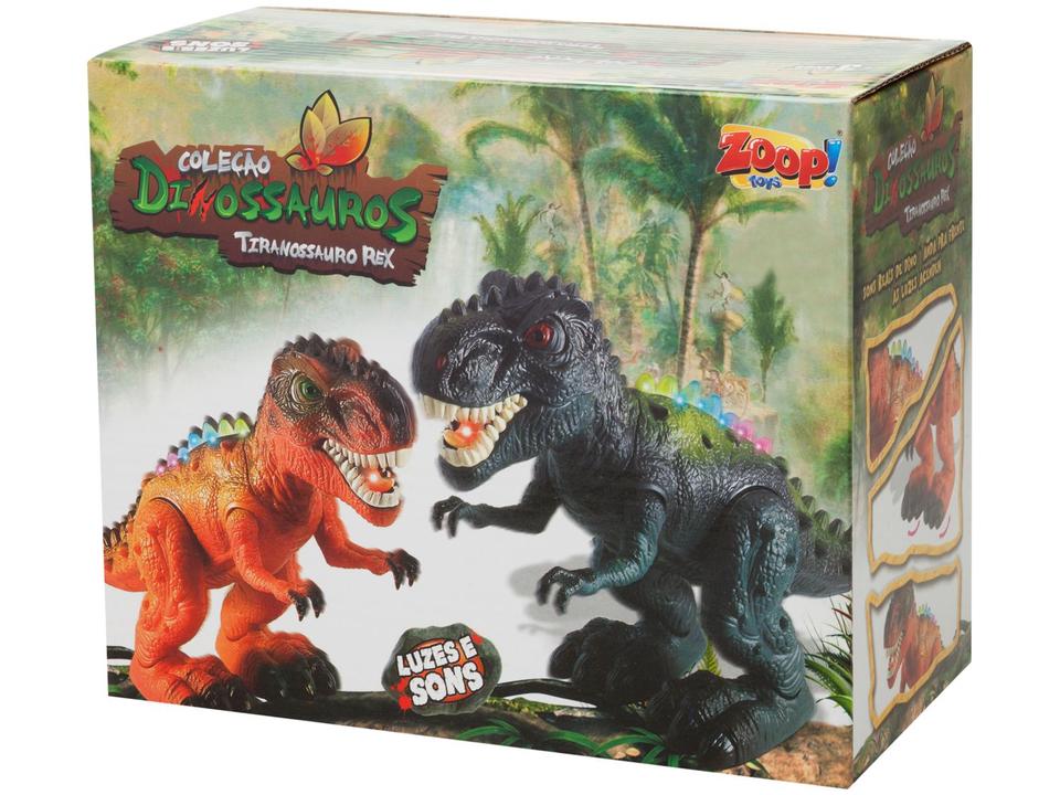 Dinossauro de Brinquedo Tiranossauro Rex - Emite Som e Luz com Acessórios Zoop Toys - 4