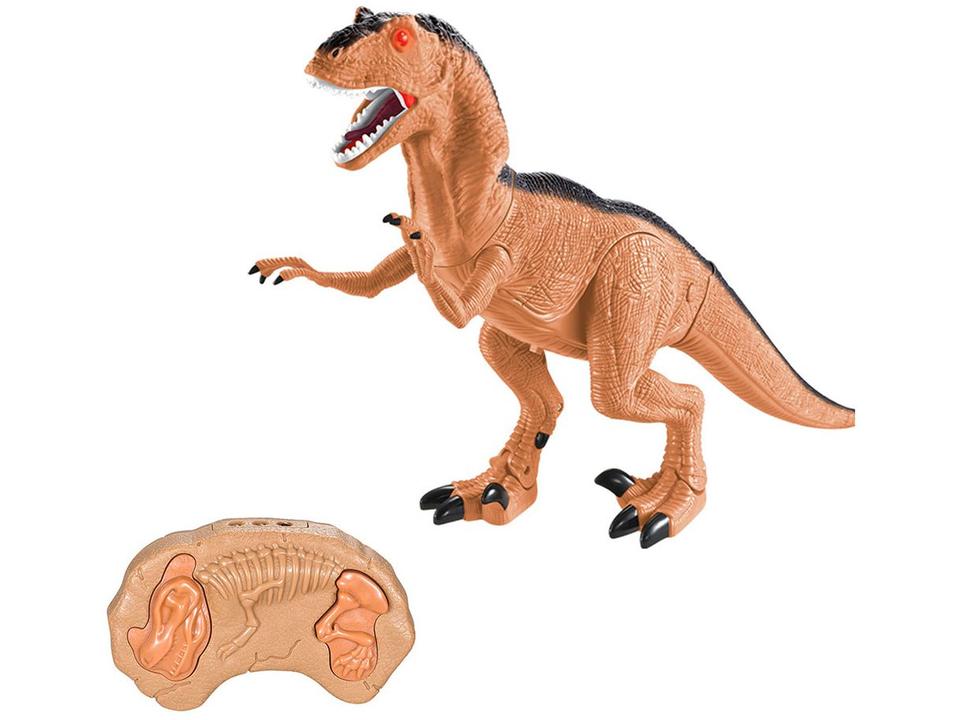 Dinossauro de Controle Remoto Criaturas Lendárias - Gigantossauro Emite Som Candide