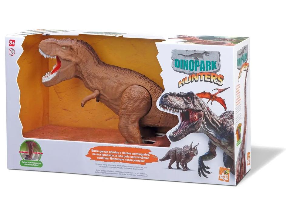 Dinossauro Dinopark Hunters Rex 28,5cm Bee Toys - 2