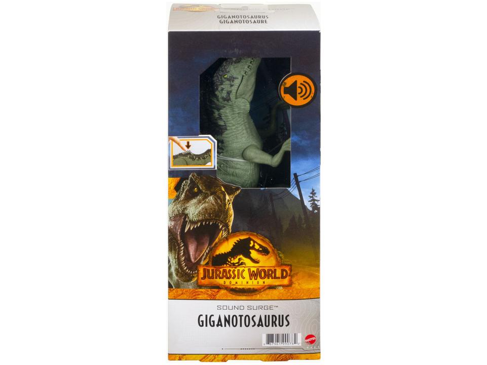 Dinossauro Jurassic World Giganotosaurus - Emite Som 30cm Mattel - 5