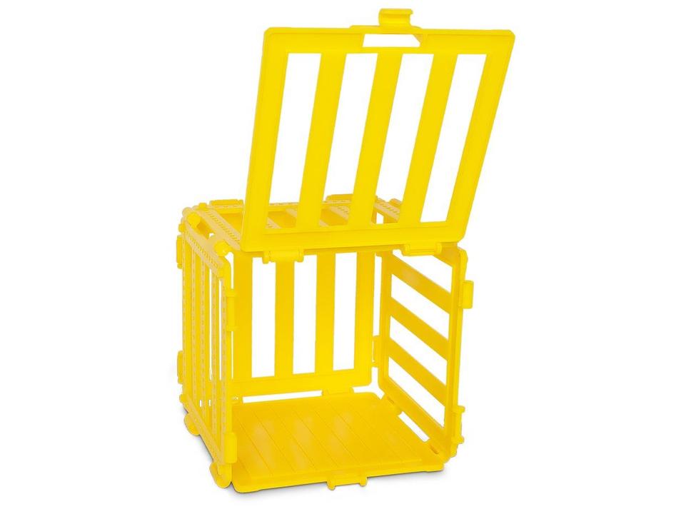 Dinossauro Rex Attack Amarelo e Marrom 10cm - 4