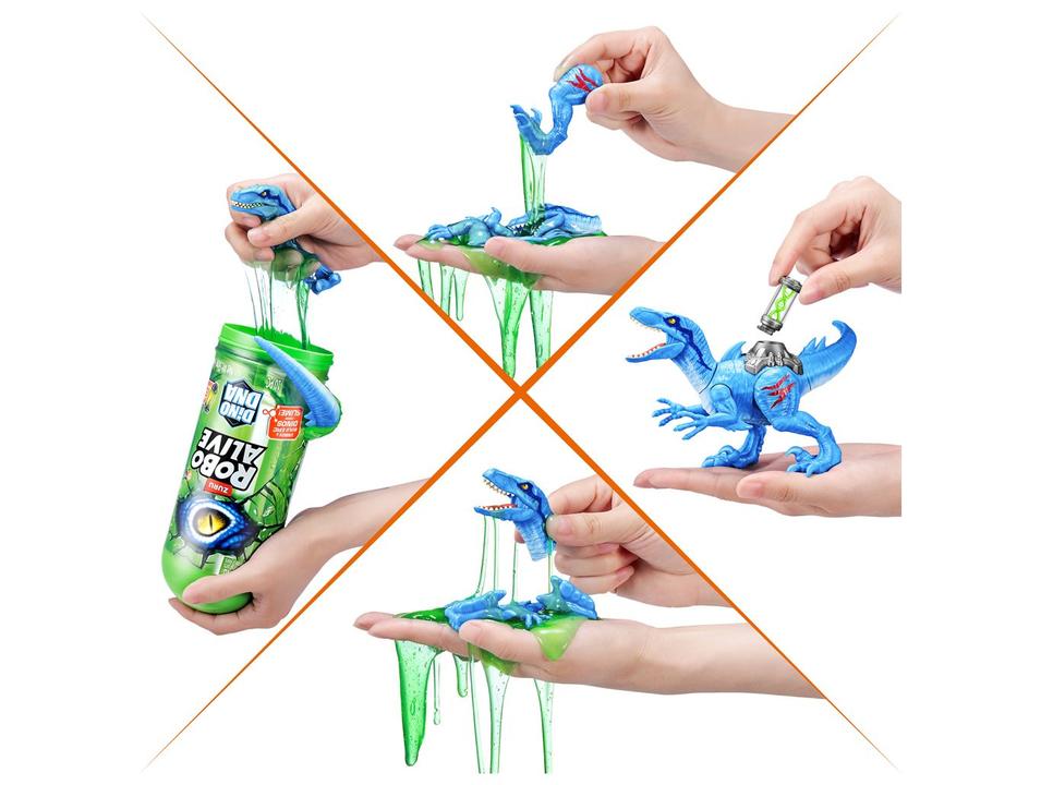 Dinossauro Robo Alive Dino DNA Articulado 22cm - 5