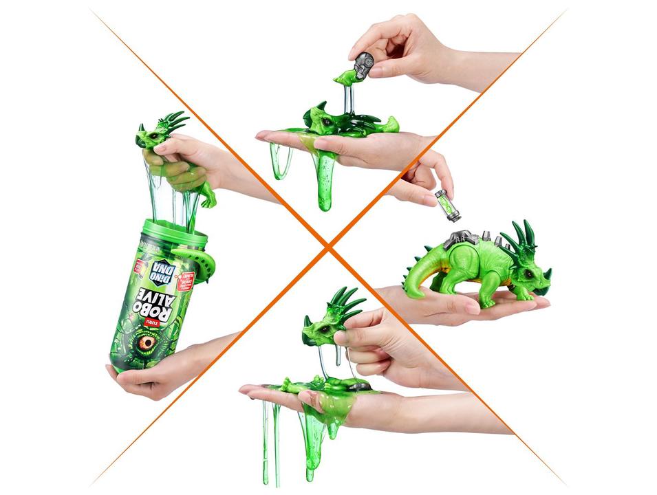 Dinossauro Robo Alive Dino DNA Articulado 22cm - 4