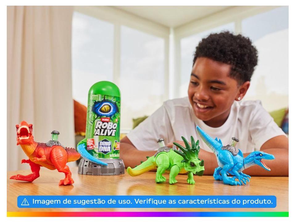 Dinossauro Robo Alive Dino DNA Articulado 22cm - 3