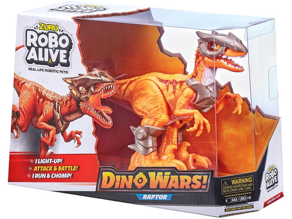 Dinossauro Zuru Robo Alive Dino Wars Raptor - Emite Som com Acessório Candide - 6