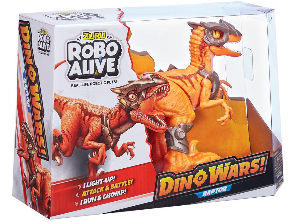 Dinossauro Zuru Robo Alive Dino Wars Raptor - Emite Som com Acessório Candide - 7
