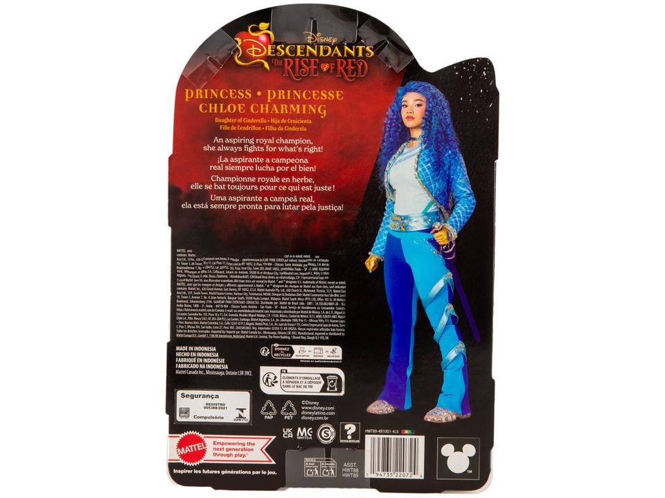 Disney Descendentes: Boneca Princesa Chloe Charming - 6