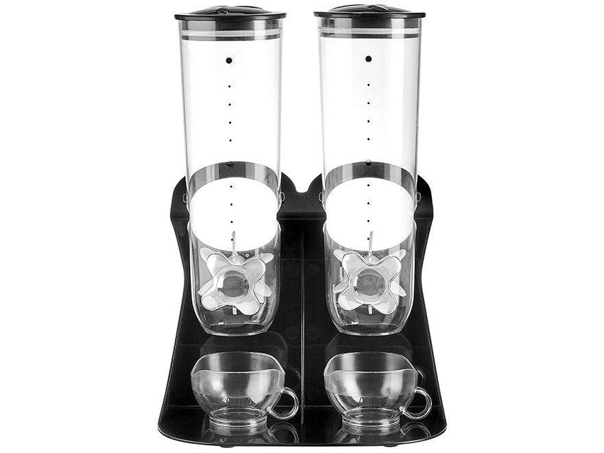 Dispenser de Alimentos 2 Divisões 3L Hauskraft DISP-002PT - 1