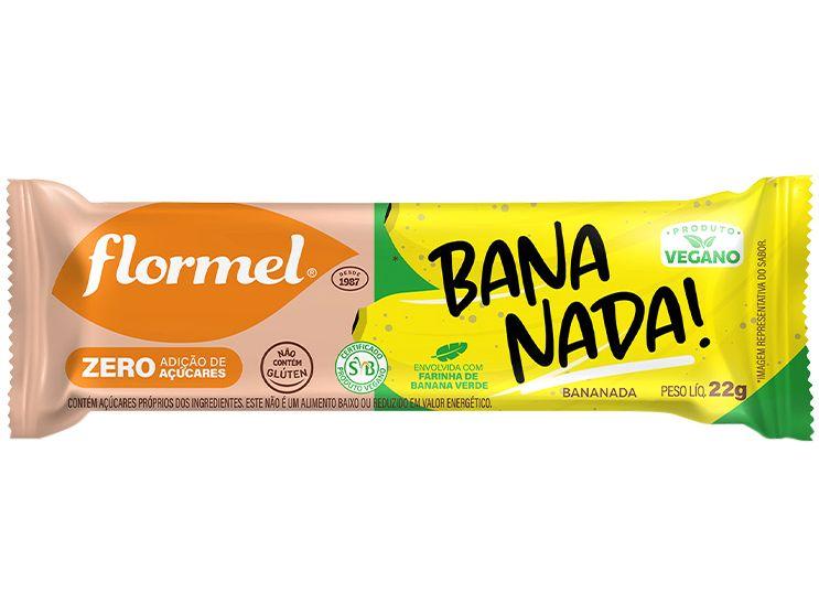 Doce de Banana Tablete Flormel Bananada Diet 440g 20 Unidades - 4