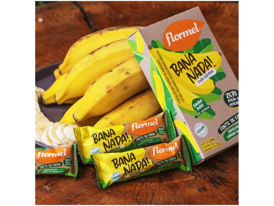 Doce de Banana Tablete Flormel Bananada Diet 440g 20 Unidades - 3