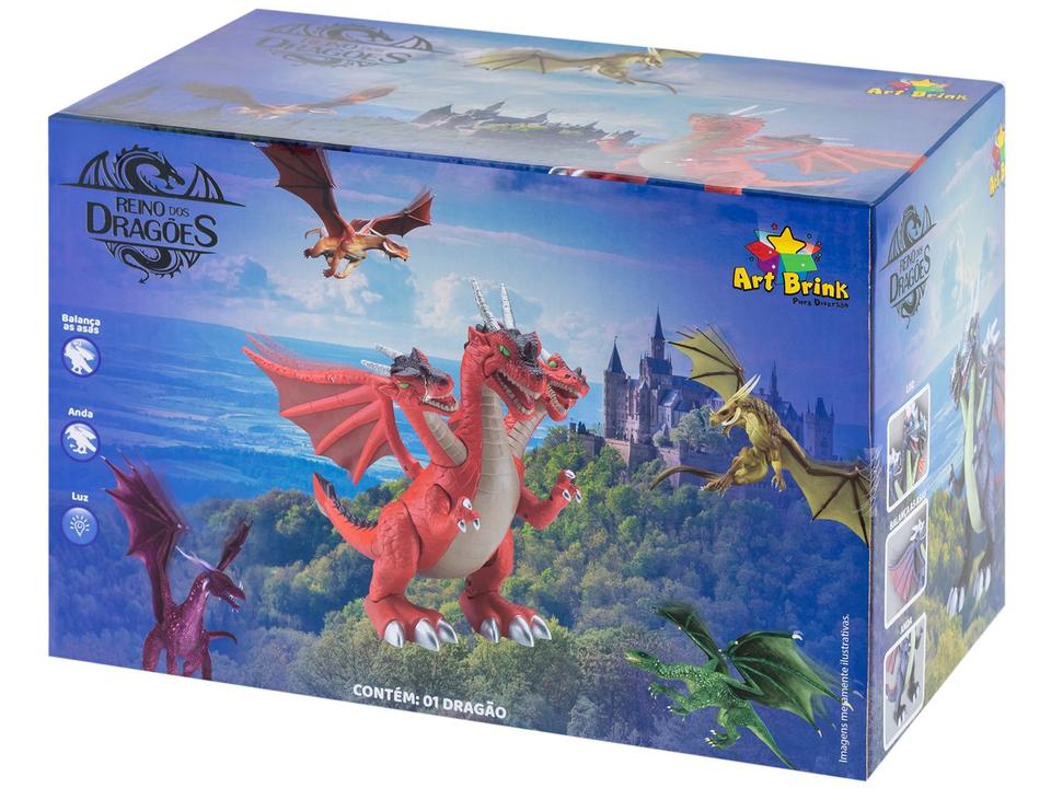 Dragão de Brinquedo 3 Cabeças - 5
