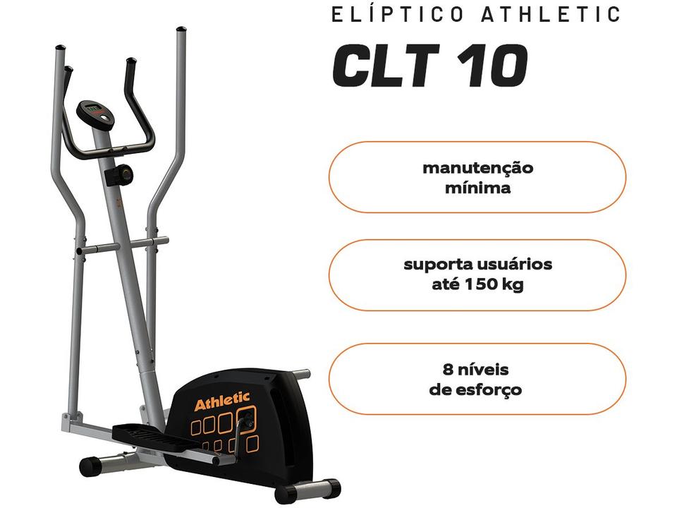 Elíptico Magnético Athletic CLT 10 8 Níveis de Esforço - 6