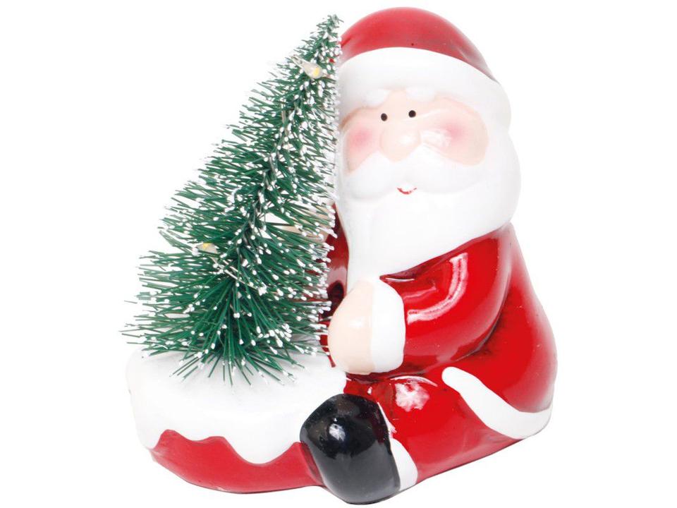 Enfeite Papai Noel com Luzes 9cm Cromus - 1204854