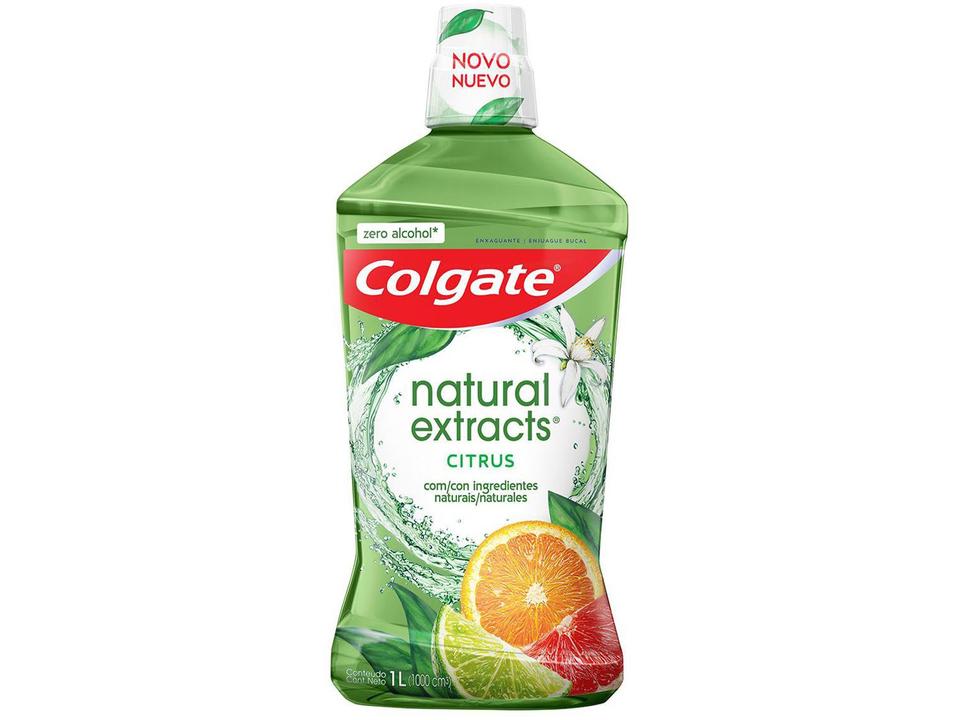 Enxaguante Bucal Colgate sem Álcool - Natural Extracts Citrus 1L