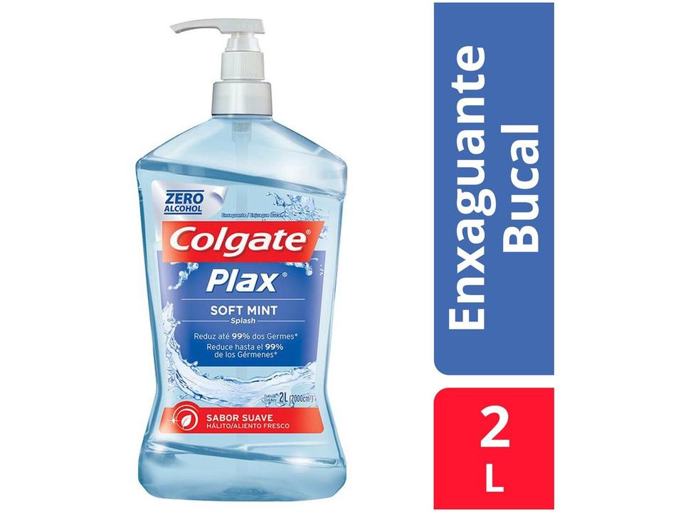 Enxaguante Bucal Colgate sem Álcool Plax Soft Mint - 1