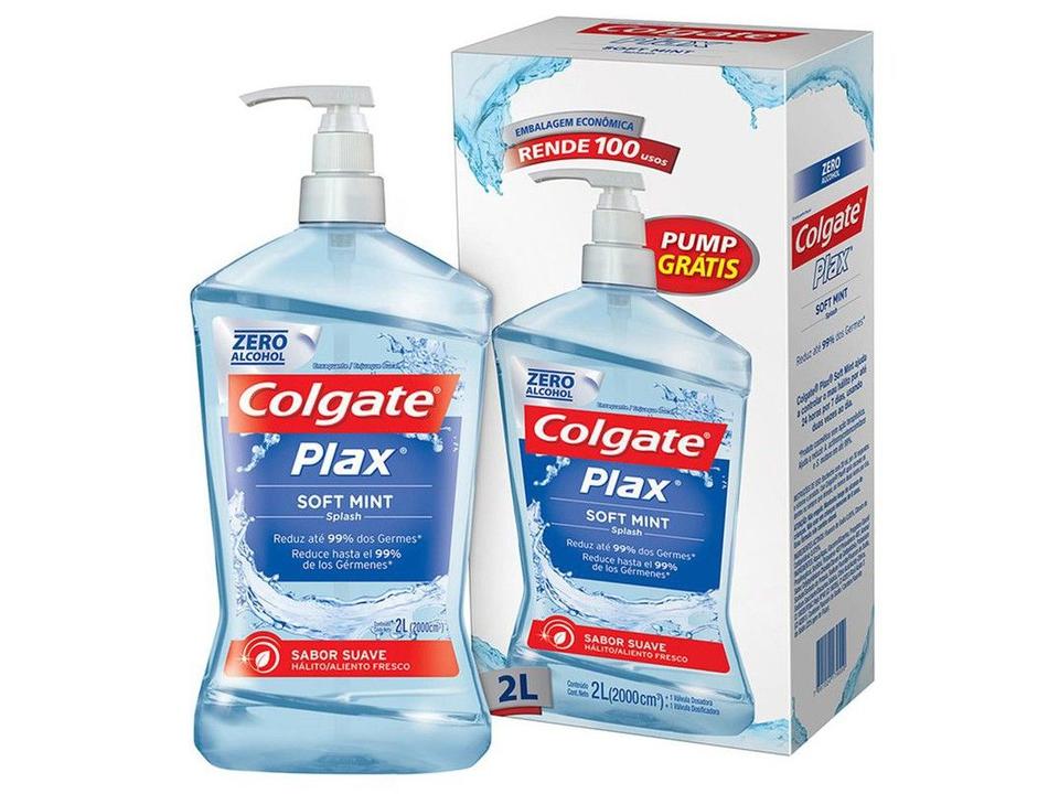 Enxaguante Bucal Colgate sem Álcool Plax Soft Mint - 3
