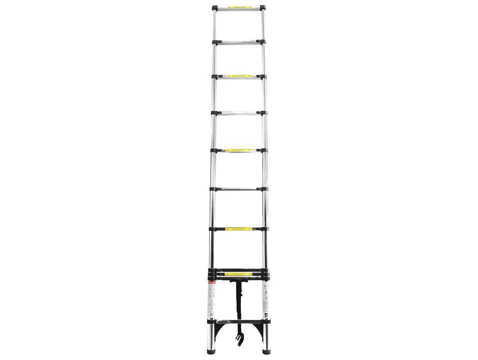 Escada de Aço e Alumínio Telescópica 10 Degraus 3,2m de Altura Nell KME1032SS - 1