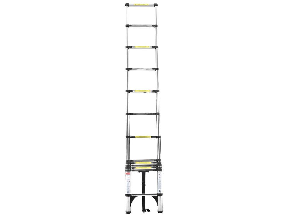 Escada de Aço e Alumínio Telescópica 12 Degraus Nell KME1038SS - 1