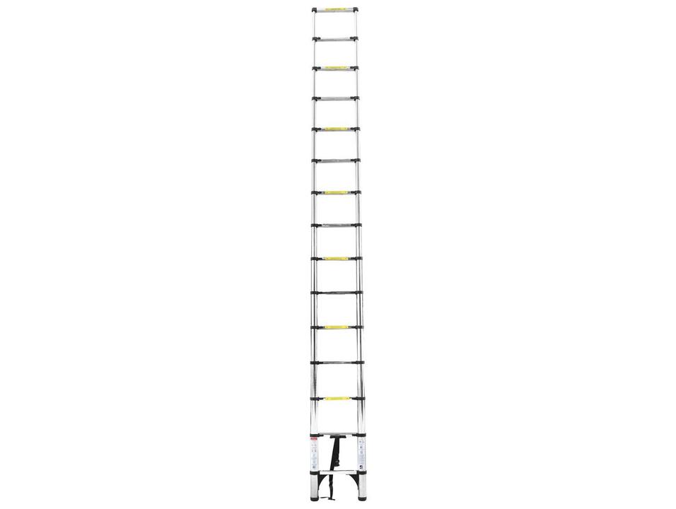Escada de Aço e Alumínio Telescópica 14 Degraus 4,4m de Altura Nell KME1044SS - 2