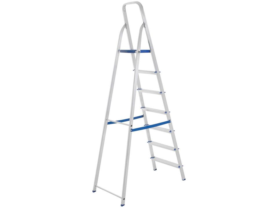 Escada de Alumínio 7 Degraus Doméstica Mor 5105 - 1