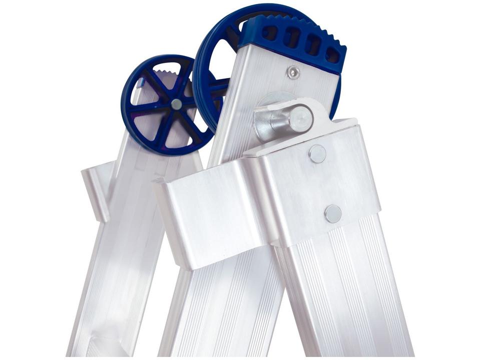 Escada de Alumínio Articulada Extensiva 18 Degraus - 7